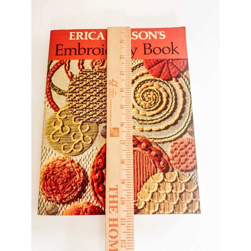 Erica Wilson's Embroidery Book 1973 Charles Scribner Vintage Stitch Guide PB